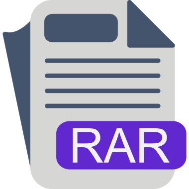 dosya biçimi simgesi, vektör illüstrasyonu