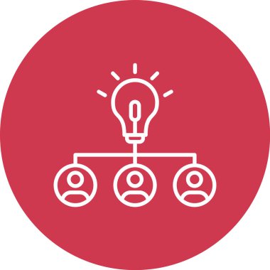 Fikir simgesi vektör illüstrasyonu