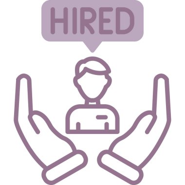 İş. Web simgesi basit illüstrasyon