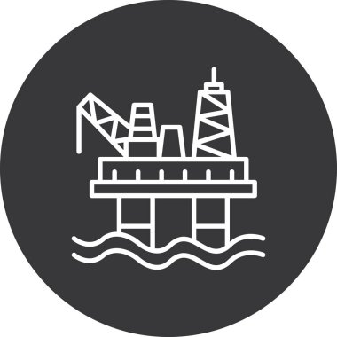 vektör illüstrasyonu, yağ ve modern simge