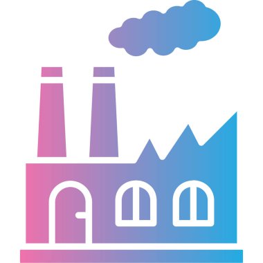 Fabrika. Web simgesi basit tasarım