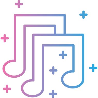 vektör çizim tasarım müzik simgesi