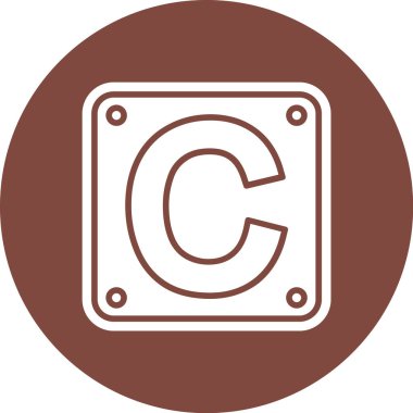 vektör harfi c illüstrasyonu