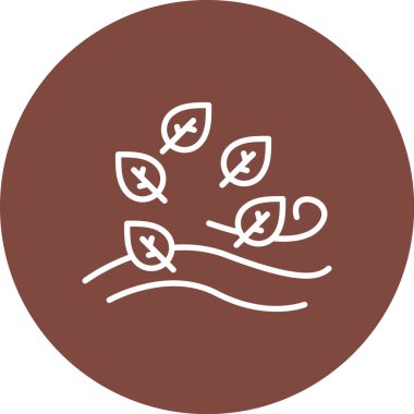 Bir ağaç simgesinin vektör illüstrasyonu