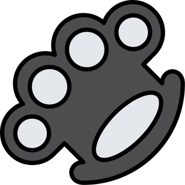 Doldurulmuş hayvan kedi hayvan hayvan ikonu - taslak biçimi