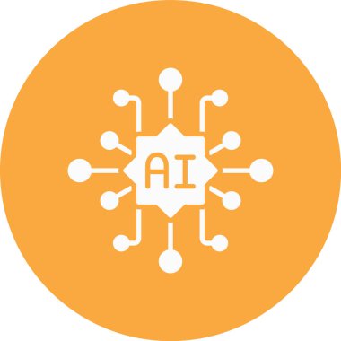 AI simge vektör çizim