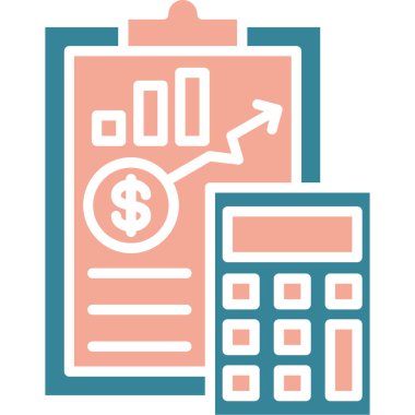 Hesap makinesi. Web simgesi basit illüstrasyon