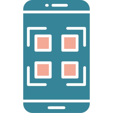 - Telefon. Web simgesi basit illüstrasyon