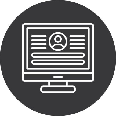 veri vektör illüstrasyonu, simge