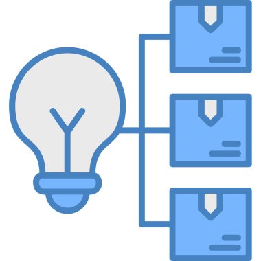 Bir fikrim var. Web simgesi basit illüstrasyon