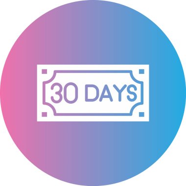 Mavi ve kırmızı bir simgenin gösterimi