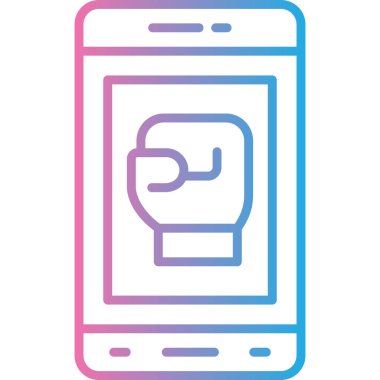 Cep telefonu simgesi, vektör illüstrasyonu