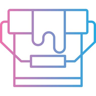 kutu teslim gönderme simgesi Doldurulmuş ana hatlar biçimi