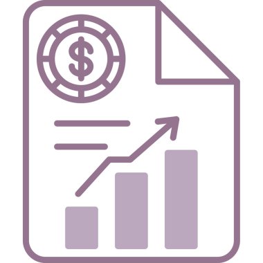 İş grafiği Paranın simge tasarımı.