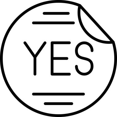 evet simge, özet biçimi