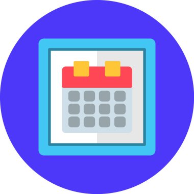 Takvim. Web simgesi basit tasarım