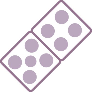zar. Web simgesi basit illüstrasyon