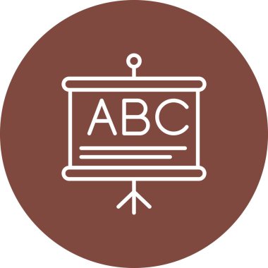 Eşsiz abc vektör simgesi