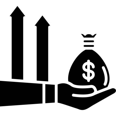 iş büyüme vektör simgesi
