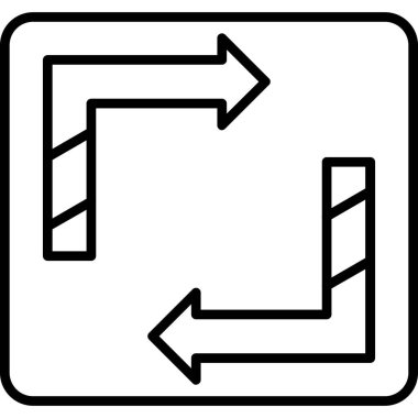 ok simgesi, vektör illüstrasyonu