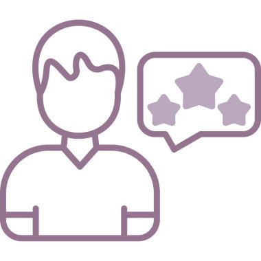 Avatar man simgesi, vektör illüstrasyonu