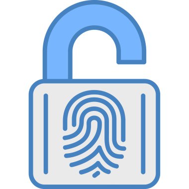 parmak izi simgesi, illüstrasyon, beyaz arkaplan üzerindeki vektör