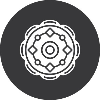 Modern b 'nin vektör illüstrasyonunda topun eksik simgesi