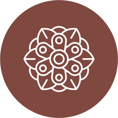 Bir çiçeğin vektör illüstrasyonu