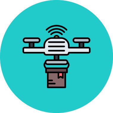 uydu anten simgesi renk dış hat vektörü