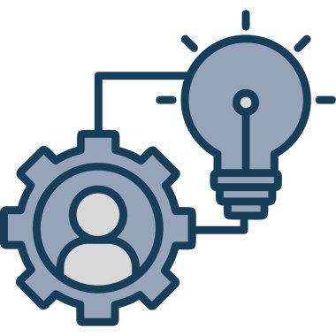 dişli ampul aydınlatma simgesi