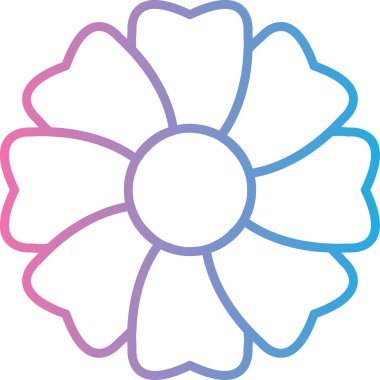 Güzel çiçeğin vektör çizimi