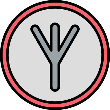 Modern bir simgenin vektör illüstrasyonu