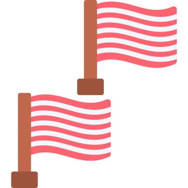 bayrak simgesi, vektör illüstrasyonu