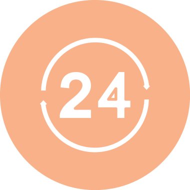 25 saat servis simgesi.