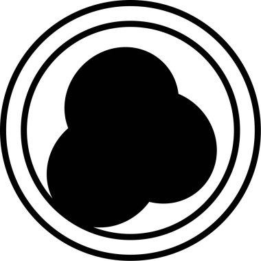 Bulut hesaplama simgesi vektör illüstrasyonu