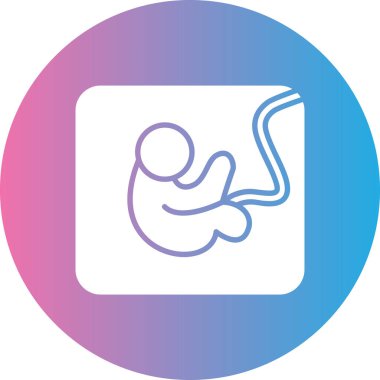 Bebeğim. Web simgesi basit illüstrasyon