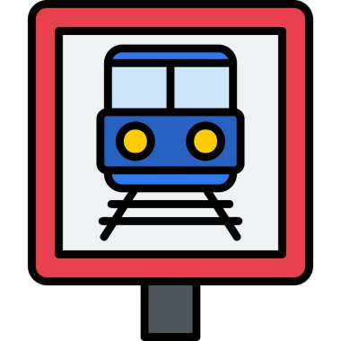 Metro tren vektör simgesi