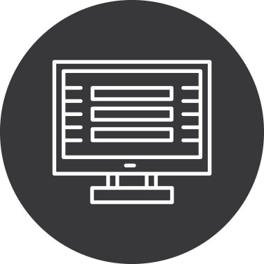 dizüstü bilgisayar simgesi, vektör illüstrasyonu