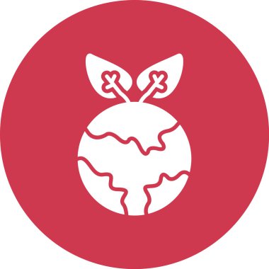 Dünya simgesinin vektör illüstrasyonu