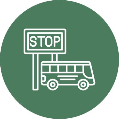 Moda tasarım tarzında dur işareti simgesi