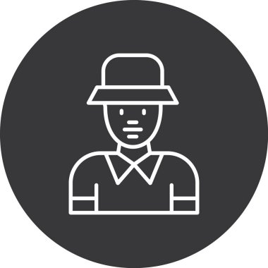 man simgesi vektör illüstrasyonu