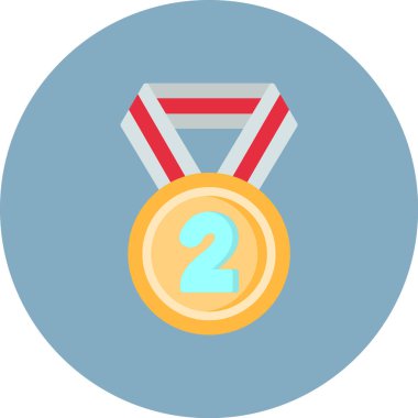 Madalya. Web simgesi basit illüstrasyon