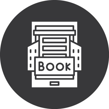 Kitap. Web simgesi basit tasarım