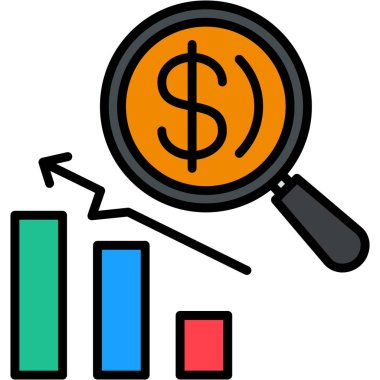 analitik iş grafiği simgesi