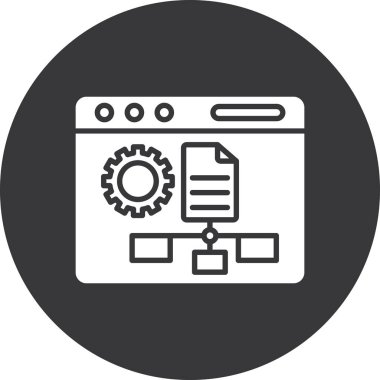 seo modern simgesinin vektör illüstrasyonu