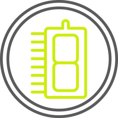 Araba aküsü simgesi. Web için pil vektör simgelerinin özet çizimi