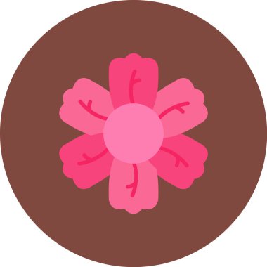 Bir çiçeğin vektör illüstrasyonu