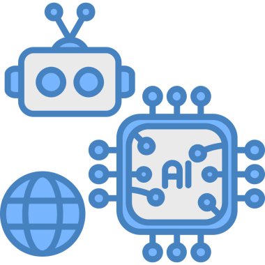 ai Yapay Zeka simgesi - ana hatlar biçimi