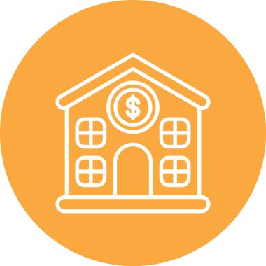 Ev. Web simgesi basit illüstrasyon