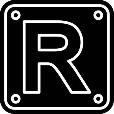 Yol simgesi vektör illüstrasyonu